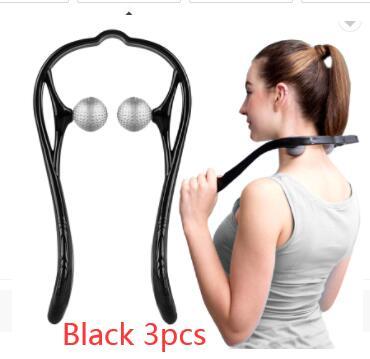 Plastic Pressure Point Therapy Neck Massageador Massagem Relieve Hand Roller Neck Massager For Neck Shoulder Trigger Point