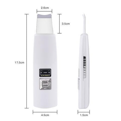 Ultrasonic Skin Scrubber Face Cleanser Blackhead Acne Removal Facial Spa Vibration Massager Ultrasound Peeling Clean Machine 394