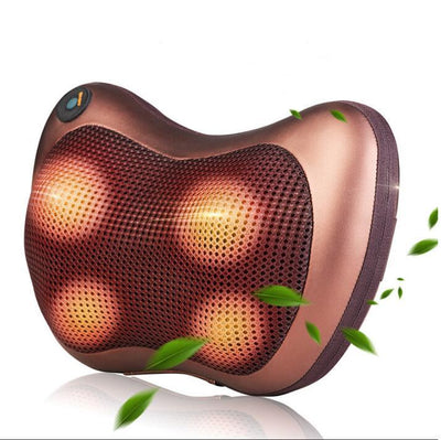 Electric Infrared Heating Kneading Neck Shoulder Back Body Spa Massage Pillow Car Chair Shiatsu Massager Masaj Device